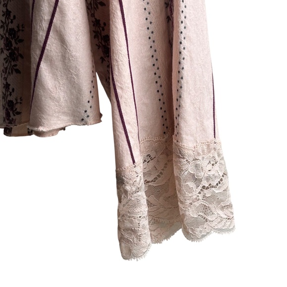 J. Jill Vintage Cotton & Lace + Detail on Back Blouse XL - Picture 4 of 8
